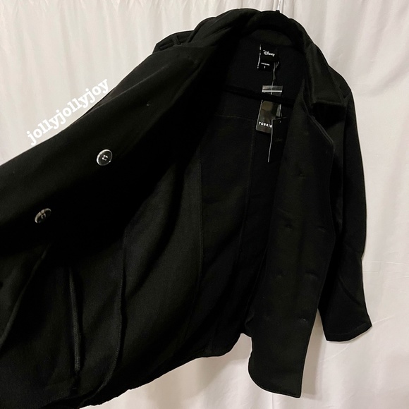 Torrid Disney Mickey & Friends Minnie Mouse Fleece Peacoat - Picture 9 of 14